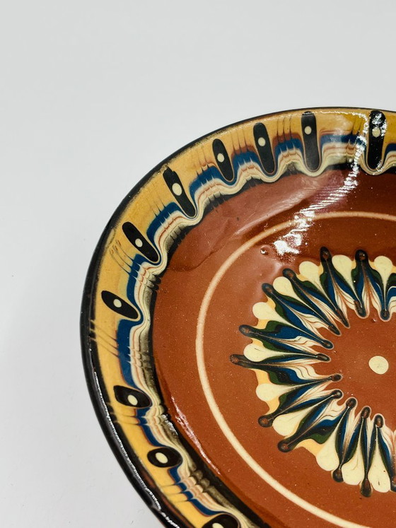 Image 1 of Troyan ceramic footed bowl from Bulgaria