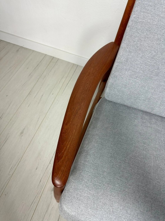 Image 1 of 1/2 Vintage Model 118 Teakhouten Loungestoel van Grete Jalk voor France & Daverkosen, Deens design, jaren 1950