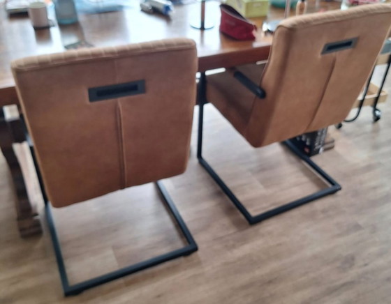 Image 1 of Set van 4 industriële eetkamerstoelen 