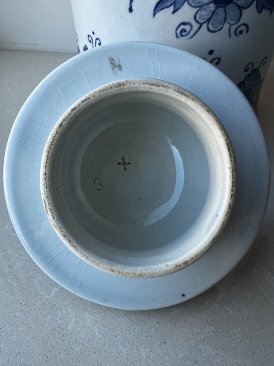 Jarrón con tapa de Delft Azul, Jarrones, Cerámica (foto 6 de 10)