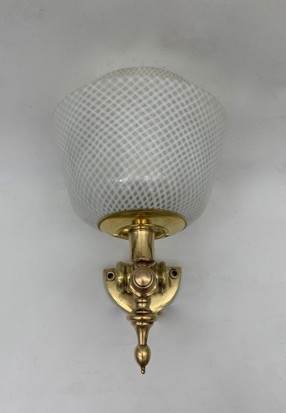 Image 1 of enkele wandlamp, Murano wandlampen toegeschreven aan Venini