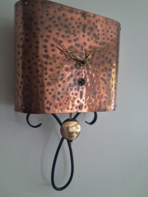 Small copper clock