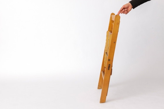 Image 1 of 1 of 4 Vintage Folding Chair, 1950s–1960s German Design, Beech Wood, Mid-Century Modern Chair