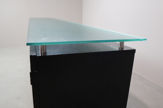 Image 1 of Schwarzes brutalistisches Sideboard von Frans Defour, Belgien 1970er