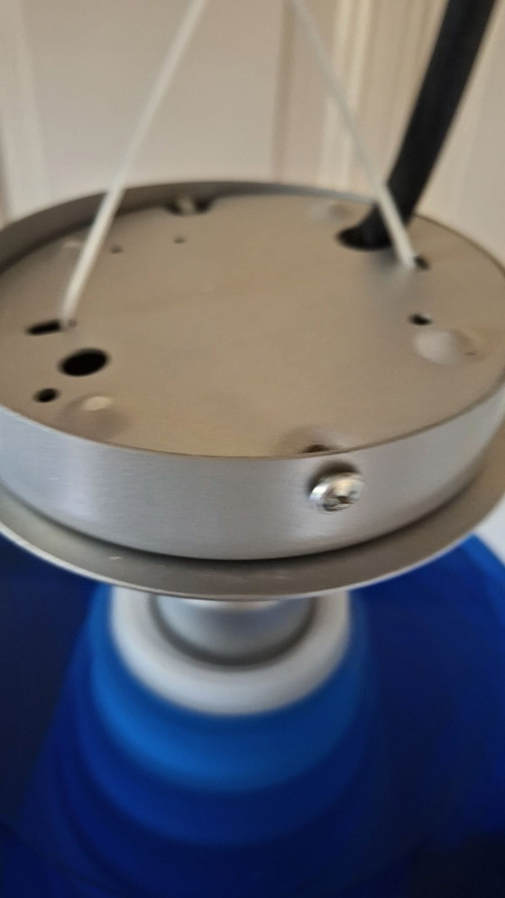 Modernist Disc Pendant Lamp – Linea, Metal, Plexiglass (photo 7 of 12)