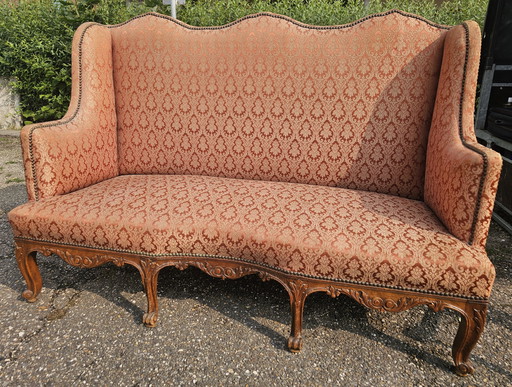 Unique Antique Louis XV Style Canapè - Ornate & Characterful