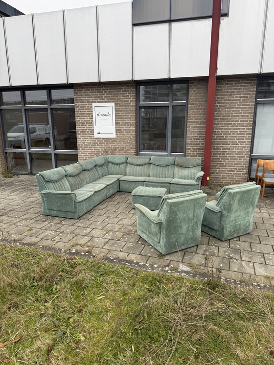 Image 1 of Set di divani modulari vintage XL da 10 pezzi anni '80