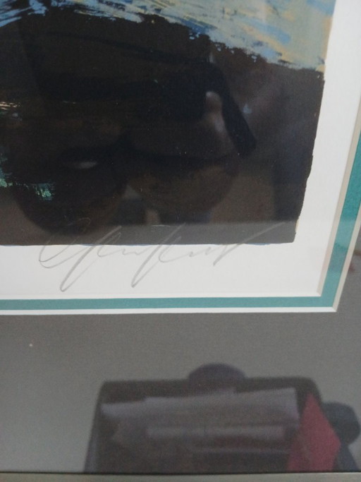 Lithograph – lithos zeefdrukken, Glass (photo 2 of 5)