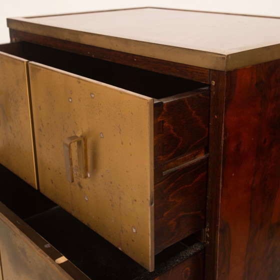 Aldo Frigerio & Luciano Frigerio Tables de nuit Bagdad en ronce de noyer et laiton – Brass (photo 17 of 24)