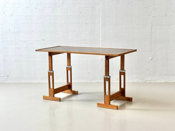 Image 1 of Height-adjustable mid-century work table / drafting table, 1970s