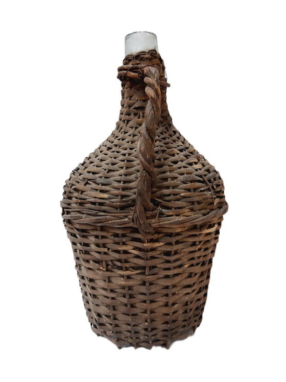 Image 1 of Antique wicker demijohn