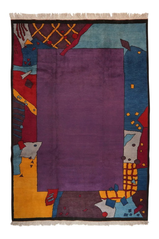 Handmade Vintage Turkish Konya Rug 291x203 cm