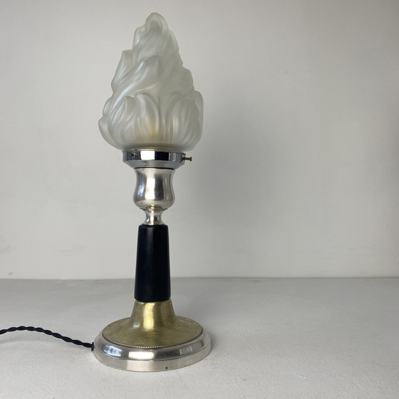 Image 1 of Ancienne Lampe A Poser Art-Deco Vintage