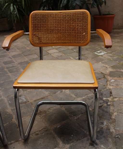 Fauteuils Cesca B64 x4 Marcel Breuer