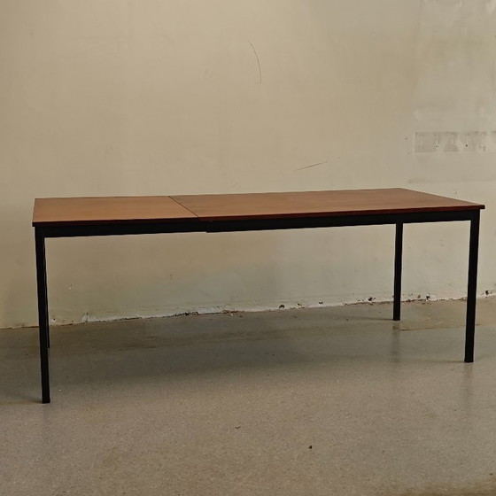 Image 1 of Vintage Gispen 3707 'Telescope' dining table