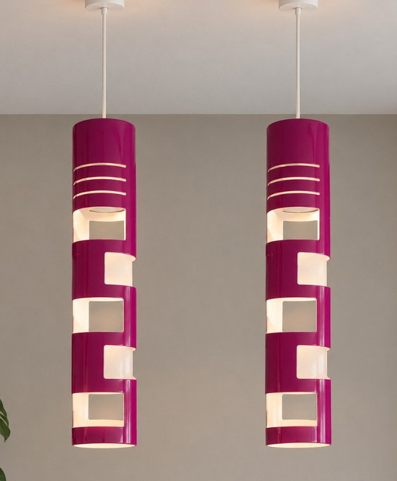 Kundalini Sama Hängelampen – Gregorio Spini (2004) – 2er-Set (Fuchsia / Magenta) – kundalini KDLN Sama (photo 4 of 5)