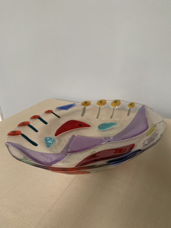 Image 1 of Glass design bowl glass art Greet Soppe Netherlands