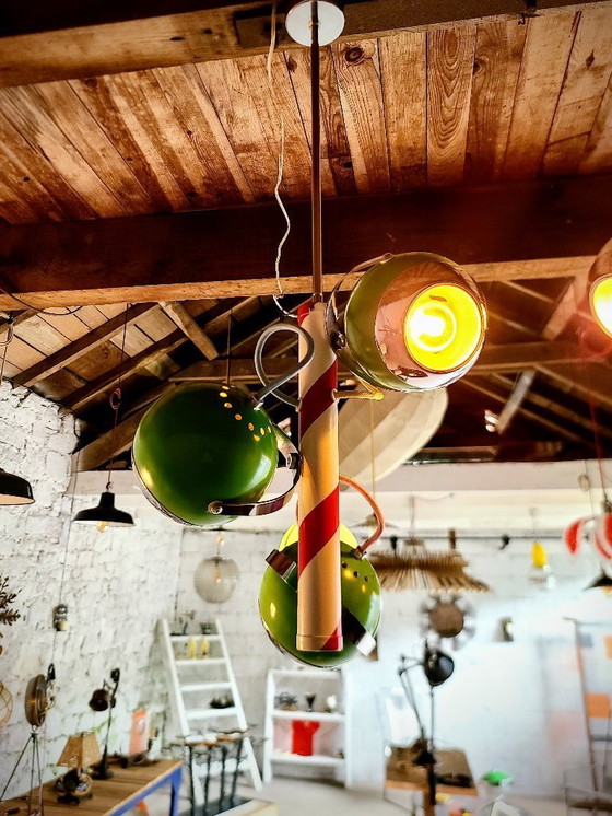 Image 1 of Herda 70's Memphis oogbol hanglamp