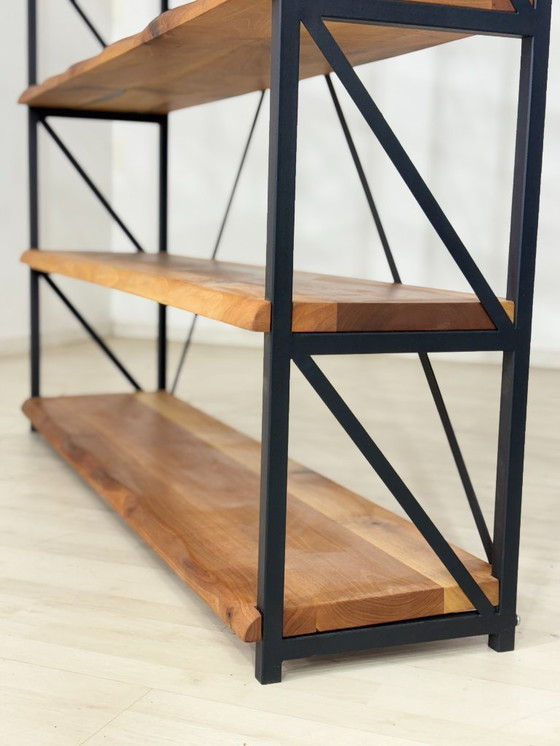 Image 1 of Boekenkast in mid-century modern stijl / Decoratieve plank / Plankenrek / Vintage