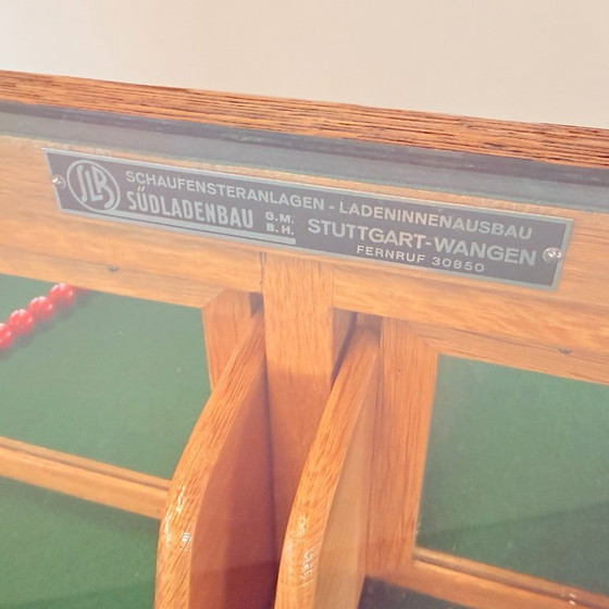 Image 1 of Bancone da merceria vintage in rovere – SLB Stuttgart