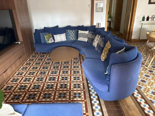 Rolf Benz RANGE 4500 Gebogen Modulaire Bank 320x240 Blauw