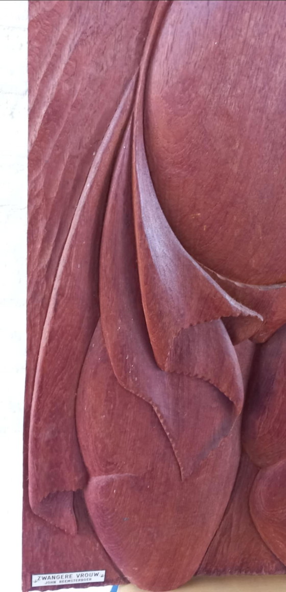 Einzigartige Teakholzschnitzerei des Künstlers John Beemsterboer – Kunst, Wood (photo 6 of 7)