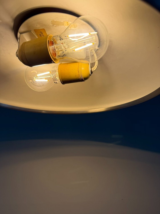 Vintage Zeldzame Fog & Morup Diskos - Jo Hammerborg - Deense Design Lamp – Fog & Mørup, Hanglampen, Aluminium (photo 7 of 11)