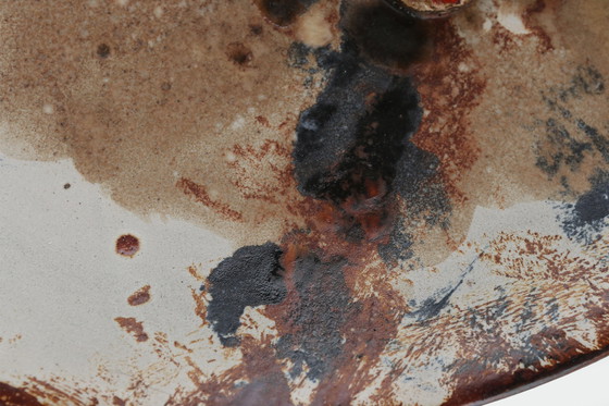 Image 1 of Ruscha Keramik Fett Lava Wandteller Pilze 717/3, Westdeutschland 1970er