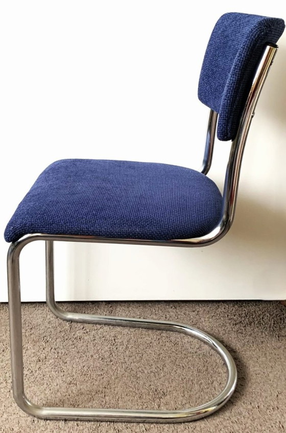 Image 1 of Sedia in tubolare d'acciaio attr. W.H.Gispen
