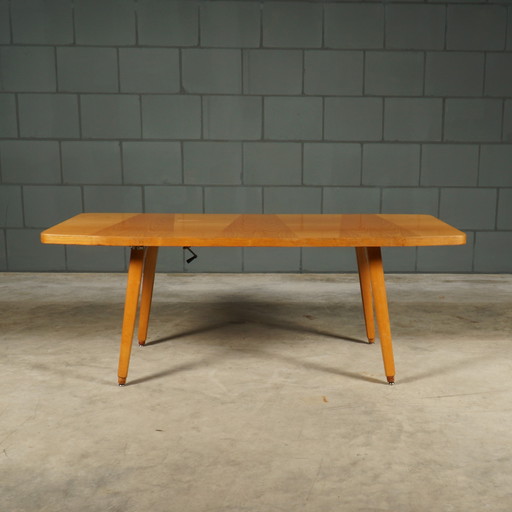 Vintage Walnut Coffee Table - Adjustable - 1970s