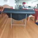 Montis Butterfly armchair, black leather, like new.