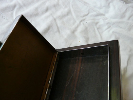 Image 1 of scatola in cromo e palissandro