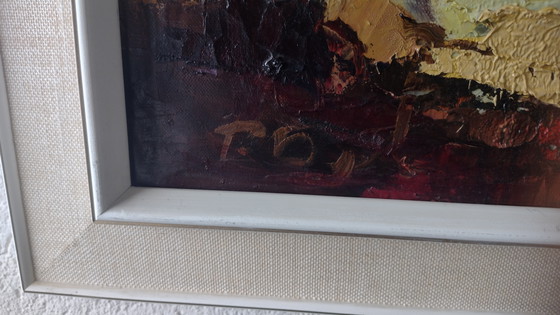 Image 1 of Granddad found this one, with the garbich late 70s dont know the painter??? Who can help??