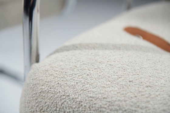 Image 1 of Tucroma Cantilever bouclé eetkamerstoelen van Guido Faleschini voor i4 Mariani