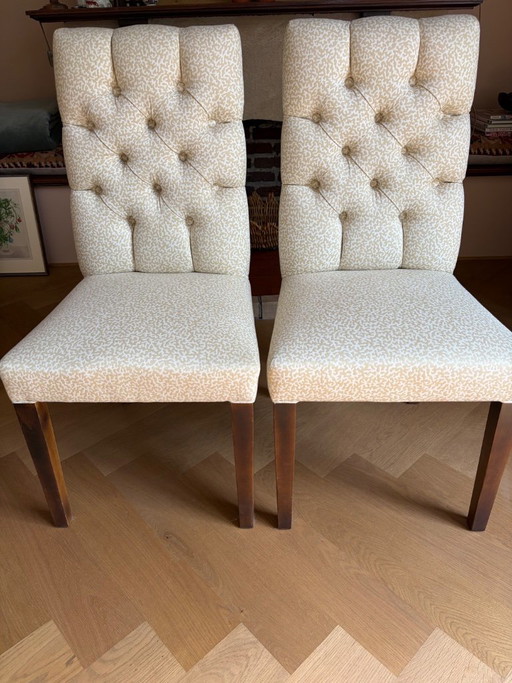 Deux chaises Scapa – eetkamerstoelen, Textile