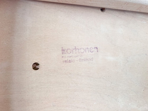 Image 1 of Ensemble de 8 chaises de design scandinave par PO Korhonen, années 1980