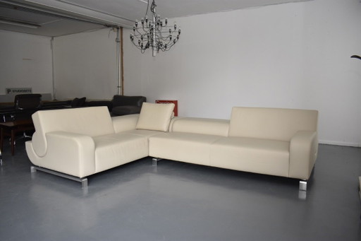Canapé d'angle Leolux B-Flat Design exclusif, état neuf. – hoekbanken, Aluminium