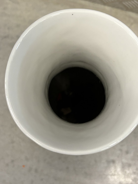 Image 1 of Porcelain hand made design vase, handpainted