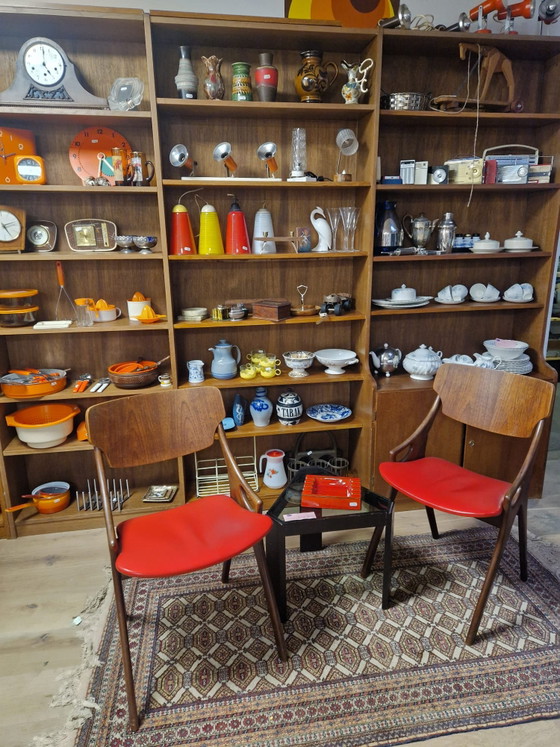 2 Sedie Arne Hovmand Olsen – Sedie da pranzo, Wood, Skai (photo 2 of 6)