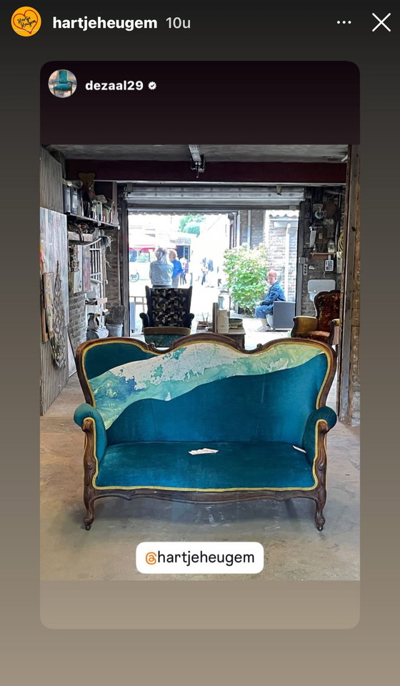 Image 1 of Baroque two-seater sofa