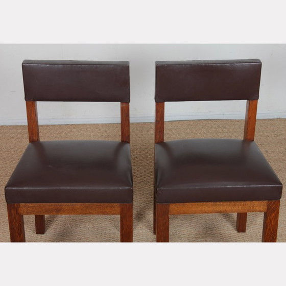 Image 1 of Ensemble de 4 chaises attribuées à Emiel Veranneman, 1960