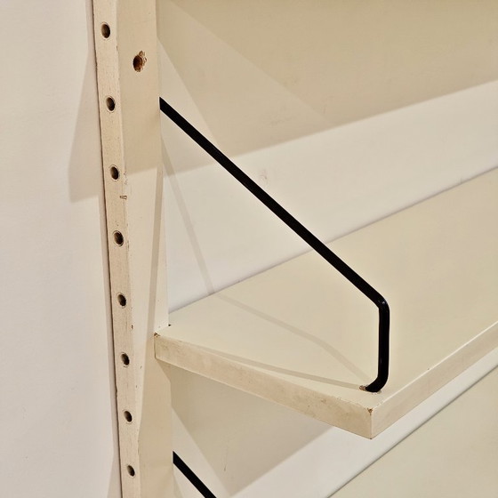 Vintage Poul Cadovius Shelving unit White – Metal, Wood (photo 6 of 8)