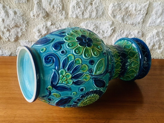 Image 1 of Grand vase de Bay Keramik, Allemagne de l'Ouest, milieu du siècle dernier, années 1960