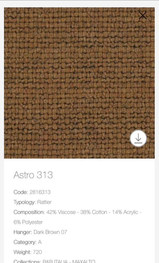 Sedia da pranzo B&B Italia Husk in tessuto Astro 6 x Brick 6 x Moss Nuova 2026 – Sedie da pranzo, Aluminium (photo 11 of 12)