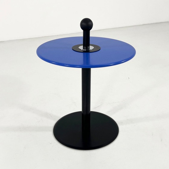 Image 1 of Blauer postmoderner Beistelltisch von Ikea, 1980er Jahre