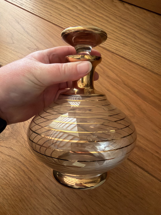 Image 1 of Vintage likeurset - retro karaf met 4 glaasjes 