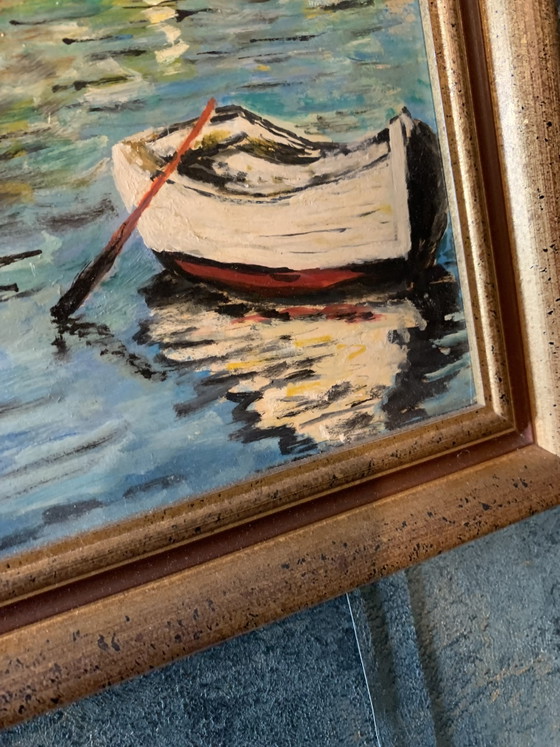 Sète - View of Mont Saint-Clair - 1970s - V. Fonquernie - Henri Portal Gallery – Paintings & Drawings, Wood (photo 6 of 15)