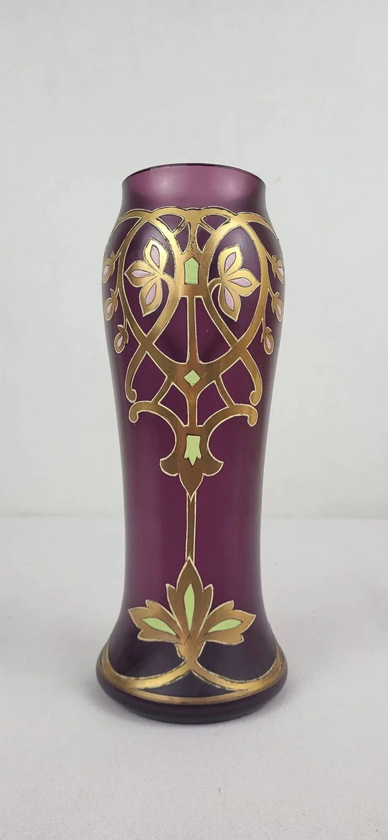 Vaso in vetro smaltato, anni '30 – Vasi, Crystal, Glass, Art Deco (photo 5 of 10)