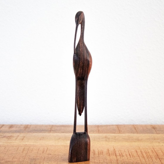 Vintage Hand-Carved Wooden Bird Figurine: Mid-Century Modern – Decorative Objects (photo 2 of 10)