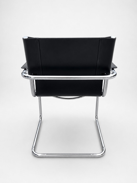 Set di cantilever originali Phasem S34 – Fasem, Sedie da pranzo, Leather, Metal (photo 4 of 6)